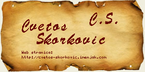 Cvetoš Skorković vizit kartica